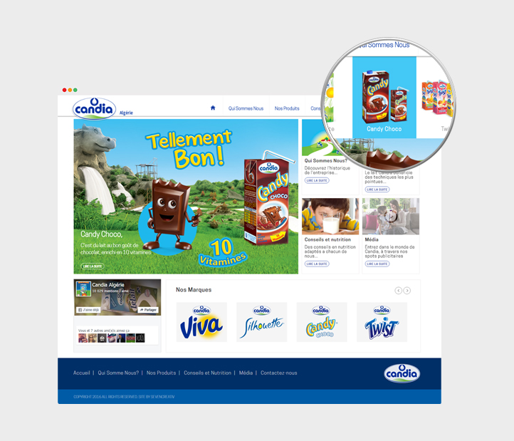 7creativ a été choisie pour la création et développement de son site web 3