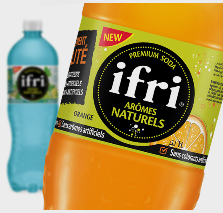 Nouvelle création de Packaging pour la nouvelle marque ifri premium soda  de la sarl IBRAHIM et FILS 3